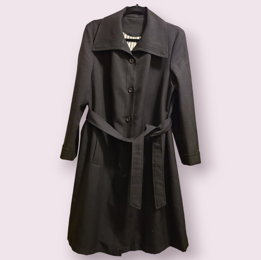 Vintage Women's Trench Coat Weathervane by Sterling Stall, L/XL